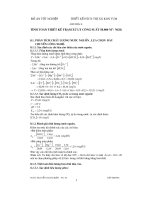 Đồ án thiết kế hệ thống cấp nước thị xã kon tum