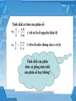 bài giảng tính chất cơ bản của phân thức