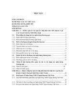 Quản trị rủi ro tín dụng trong hoạt động cho vay tại ngân hàng TMCP ngoại thương việt nam