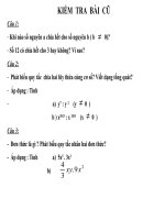 bài giảng chia đơn thức cho đơn thức hay