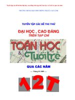 tuyển tập các đề thi thử toán