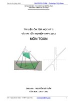 Ôn thi tốt nghiệp PTTH môn toán