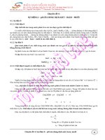 SỰ ĐIỆN LI – pH CỦA DUNG DỊCH AXIT – BAZO – MUỐI