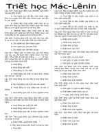 200 câu trắc nghiệm mác lênin có đáp án