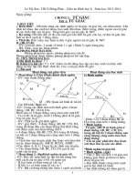 giáo án bài giảng hình học 8 hay 2011-2012