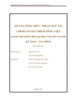 Từ điển thuật ngữ Kế toán  Kiểm toán English VIetnamese