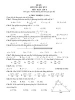 đề kiểm tra toán 8 học kỳ 2