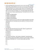 bài tập hóa học hữu cơ