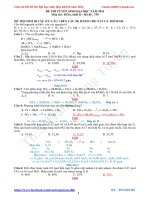 Giải chi tết đề thi đại học môn hoá khối B năm 2014