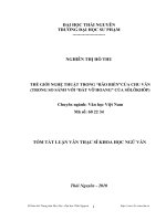 thế giới nghệ thuật trong bão biển của chu văn (trong so sánh với đất vỡ hoang của sôlôkhôp)