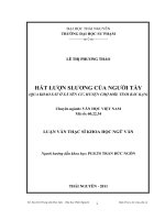 hát lượn slương của người tày (qua khảo sát ở xã yên cư, huyện chợ mới, tỉnh bắc kạn)