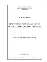 lượn trống trong tang lễ của người tày ở bắc quang - hà giang