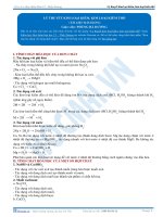 tính chất của kim loại kiềm thổ