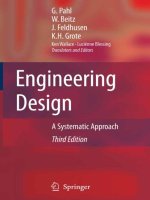 Engineering Design : A systematic Approach  Gerhard Pahl  Wolfgang Beitz  3rd edition  London: Springer, 2007