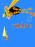 bài giảng bất  bậc phương trình nhất một ẩn toán 8