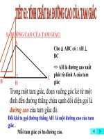 tính chất 3 đường cao của tam giác