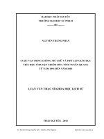 cuộc vận động chống mù chữ và phổ cập giáo dục tiểu học ở huyện chiêm hóa từ năm 1991 đến năm 2010