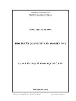 thơ tuyên quang từ năm 1986 đến nay