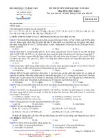 đề thi đại học môn hóa 1