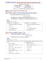 HƯỚNG DẪN GIẢI  MỘT SỐ DẠNG TOÁN CƠ BẢN về HÀM SỐ BẬC NHẤT