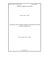 Vai trò của tòa án trong việc bảo vệ quyền con người ở việt nam hiện nay