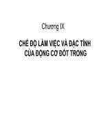 Bài giảng chế độ và đặc tính của động cơ đốt trong
