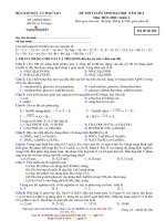 đề thi đại học môn hóa 3