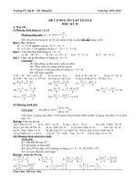 đề cương ôn tập toán học ký ii toán 8