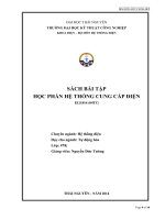 bài tập hệ thống cung cấp điện