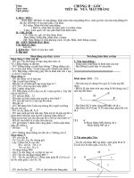 Giáo án hình học 6   học kỳ 2 chuẩn