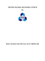 Bài tập lớn môn xác suất thống kê