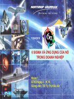6 SIGMA VÀ ỨNG DỤNG CỦA NÓ TRONG DOANH NGHIỆP