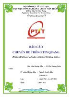 Hệ thống truyền dẫn và thiết kế hệ thống Soliton