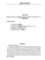 thiết kế động cơ diezen công suất 5000 cv theo động cơ mẫu 8k42ef(i=8) nhật bản