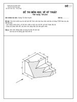 đề thi vẽ kĩ thuật A1