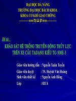 khảo sát httdtl trên xe cẩu tadano