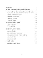 Thiết kế và tính toán Tháp địa lô