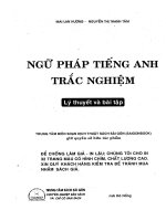 NGỮ PHÁP TIẾNG ANH TRẮC NGHIỆM