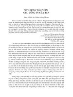 XÂY DỰNG TẦM NHÌN CHO CÔNG TY CỦA BẠN