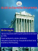 Lịch sử các quốc gia cổ đại phương tây Hi lạp và rô ma (giáo án lịch sử )