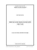 Phép so sánh trong danh ngôn việt nam