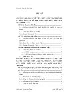 Thực tập tại bộ kế hoạch đầu tư và ban nghiên cứu phát triển các ngành sản xuất