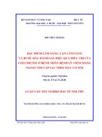 Đặc điểm lâm sàng, cận lâm sàng và bước đầu đánh giá hiệu quả điều trị của Colchicine ở bệnh nhân bệnh lý viêm màng ngoài tim cấp sau nhồi máu cơ tim