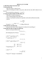 các dạng bài tập vật lí 11