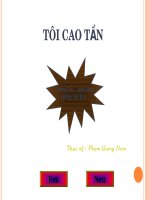 tôi kim loại bằng dòng điện cao tầng