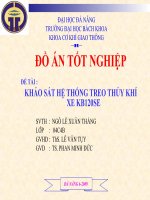 khảo sát hệ thống treo thủy khí trên xe kb 120se