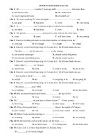 100 câu hỏi vebform tiếng anh lớp 10