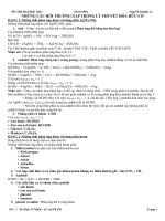 lý thuyết hoa hữu cơ và các dạng cần nhớ