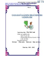 Vận dụng hàm số vào việc giải phương trình, bất phương trình và hệ phương trình  SKKN toán 12