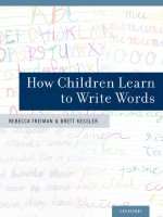 how children learn to write words oxford university press (2014)